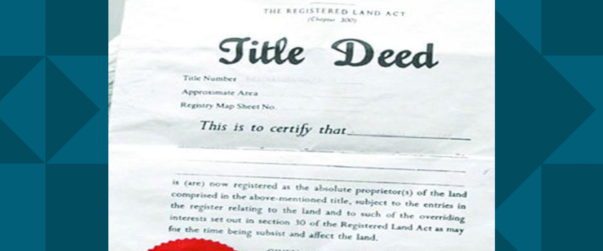 going electronic with title deeds registration