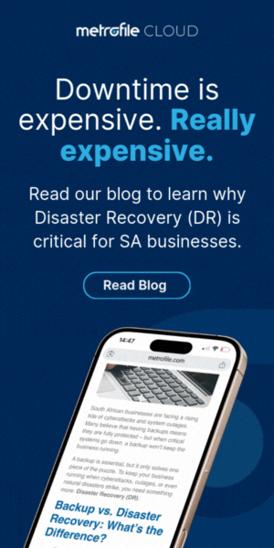 metrofile downtime is expensive. really expensive